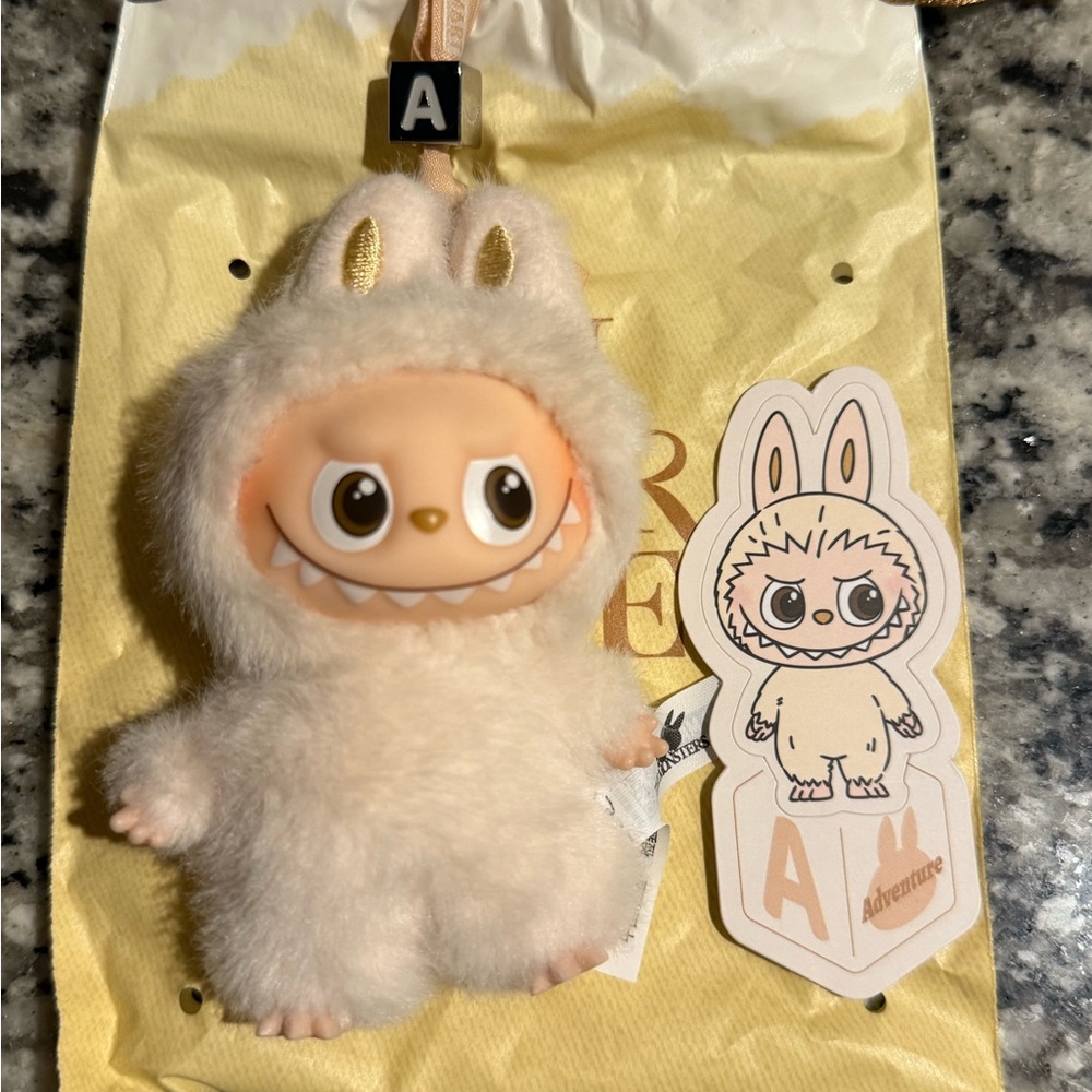 Labubu Pin for Love- letter “A”